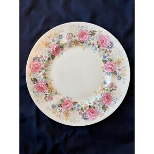 Royal Kent Bone China, Pink Cabbage Roses 10.75" diameter